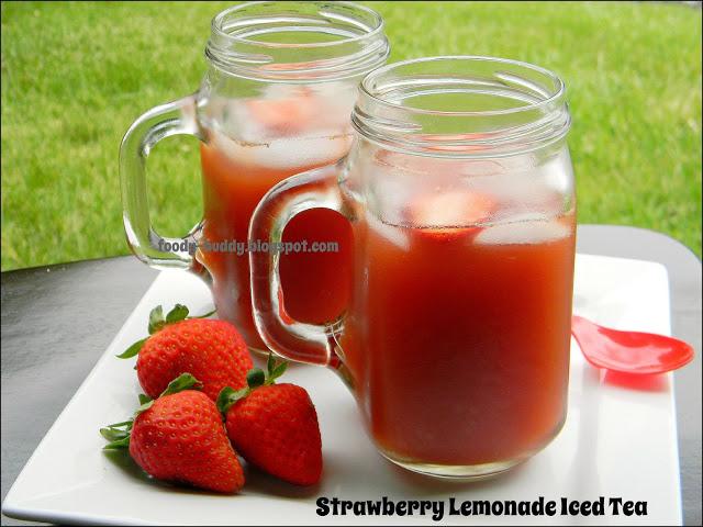 Yummy Strawberry Lemonade Iced Tea