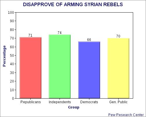 Public Opposes Arming Syrian Rebels