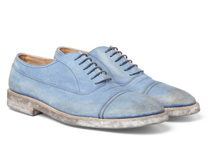 Washed And Wear!:  Maison Martin Margiela Washed-Leather Oxford Shoes