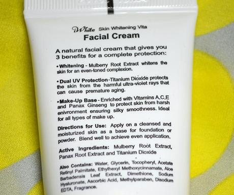 Product Review: iWhite Korea Facial Cream