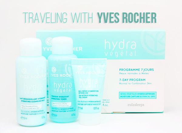 Traveling with Yves Rocher Hydra Vegetale