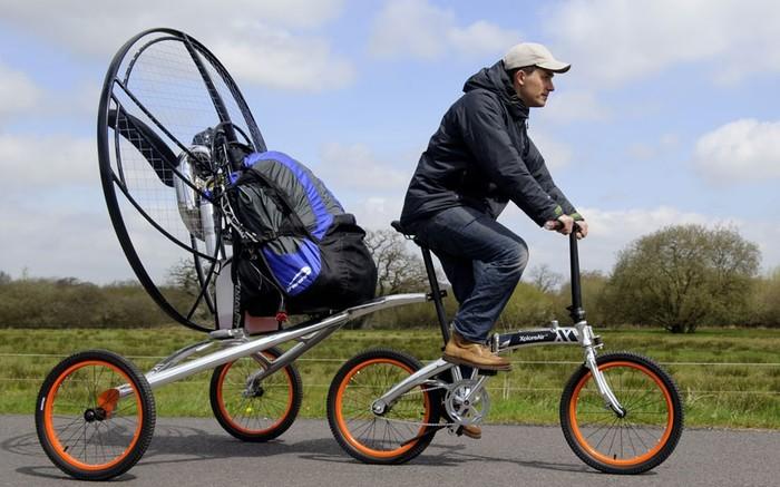 Paravelo: The world’s first flying bicycle