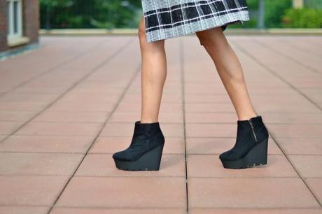 Outfit | Seasons cheap monday monolit wedge boots ponyhair