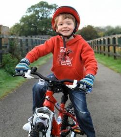 Child Riding Bicycle