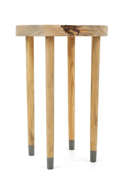 Wooden side table by Michael James Moran.