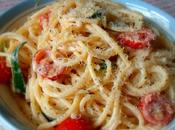 Pasta with Courgettes, Tomatoes Lemon Cream
