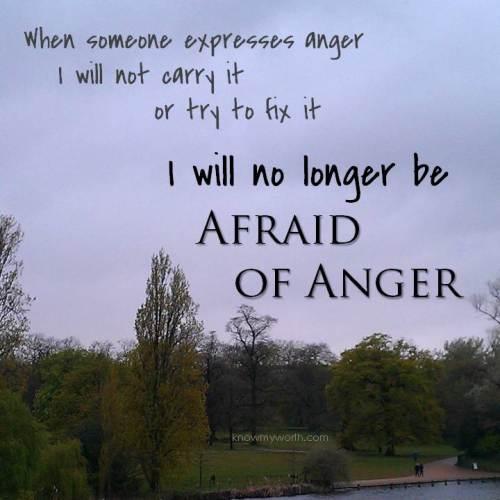 afraid of anger