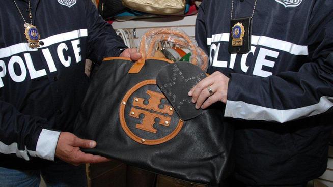 Fake Tory Burch replica goods seized by police