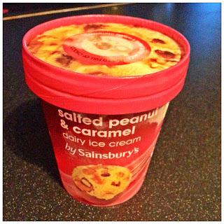 Sainsbury's Salted Peanut and Caramel Dairy Ice Cream