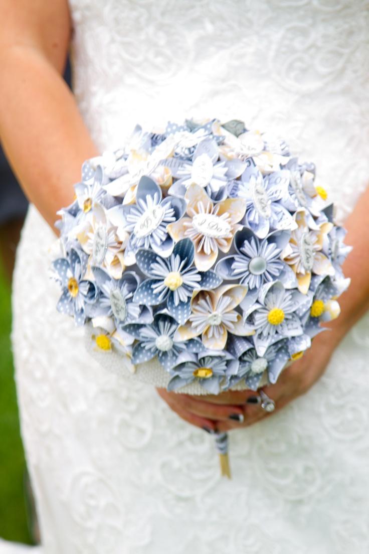 Paper Flower Wedding Bouquet