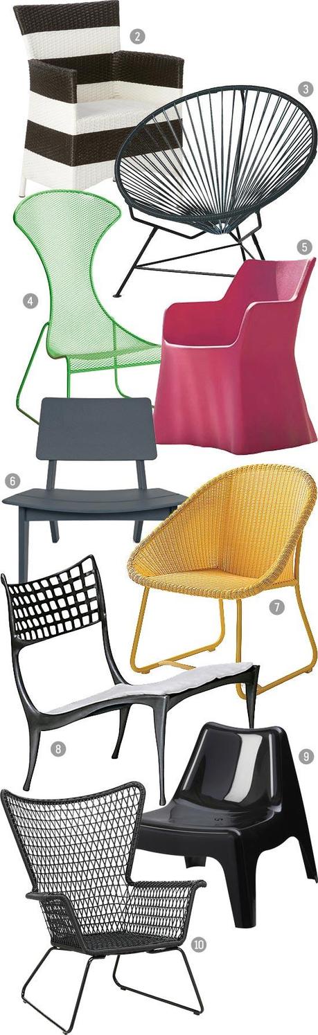 MY TOP 10: OUTDOOR CHAIRS