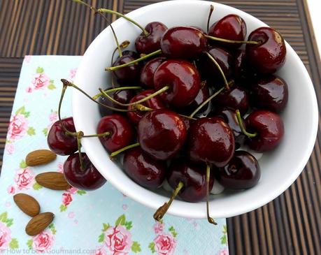 Beautiful fragrant and ripe cherries and almonds to complement the flavour