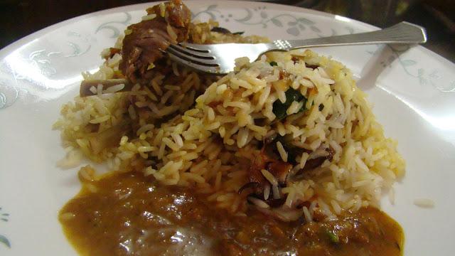 Baked Biryani Hydrabadi style -for the Nawabs and a picnic Party in the lawns