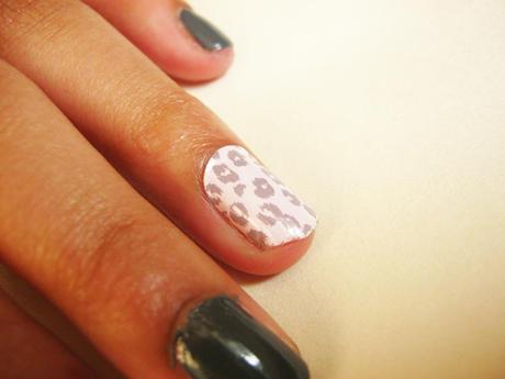 Elegant Touch Nail Wraps - Studs and Leopard Print