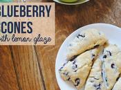 Blueberry Scones with Lemon Glaze