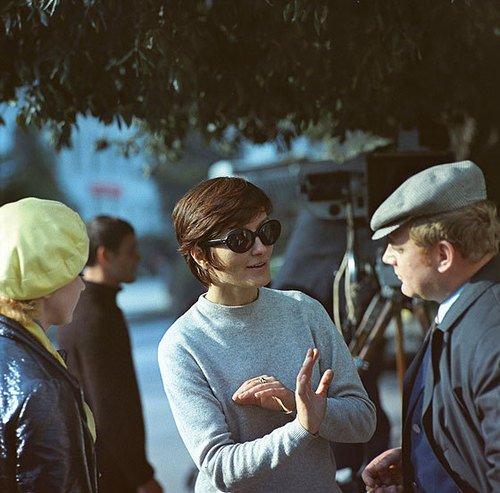 Larisa Shepitko on set during the filming of You and I (1971)..