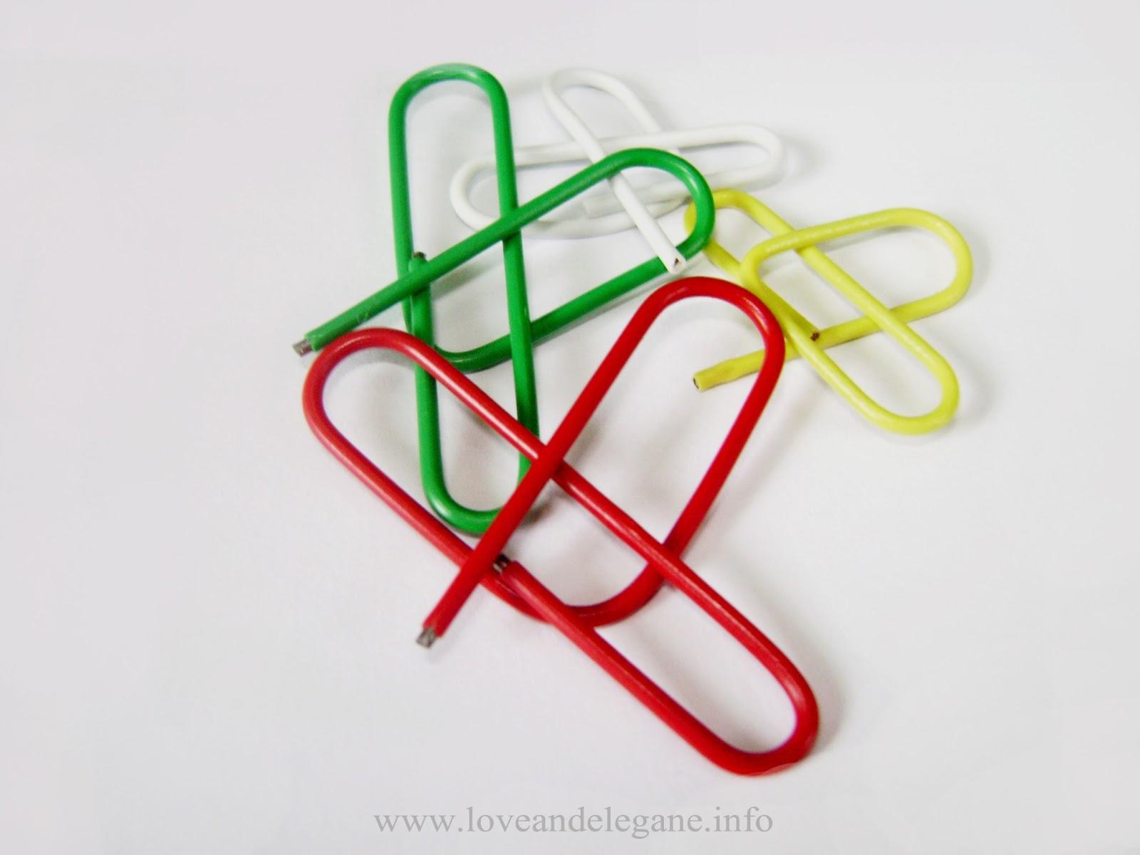 DIY: Heart-shaped paper clips