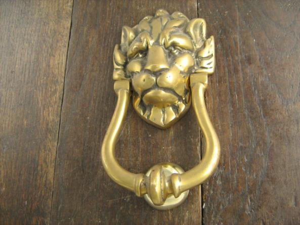 Door-Knocker-Brass-Lion