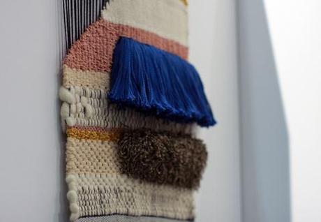 Textile weaving wall hanging by Mimi Jung of Brook&Lyn