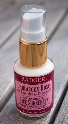 Badger's Damascus Rose SPF 16 Face Sunscreen Lotion