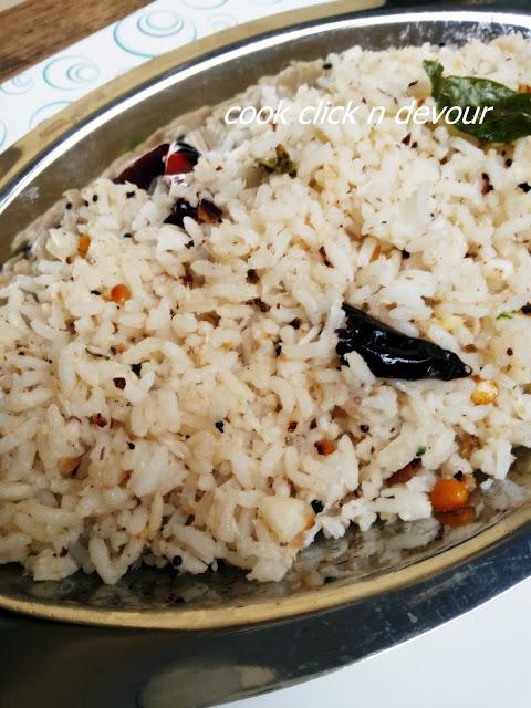 Thengai sadham (coconut rice)