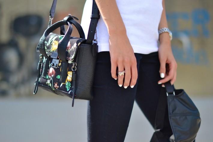 3.1 phillip lim floral mini pashli in action