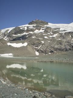 Walking at Cime Bianche ( Cervinia) in a summer day