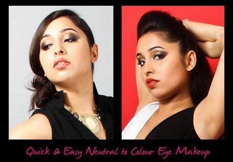 Quick and Easy Neutral to Colour Makeup Tutorial