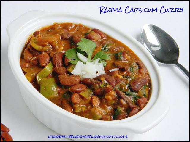 Rajma (Kidney Beans) Capsicum Curry