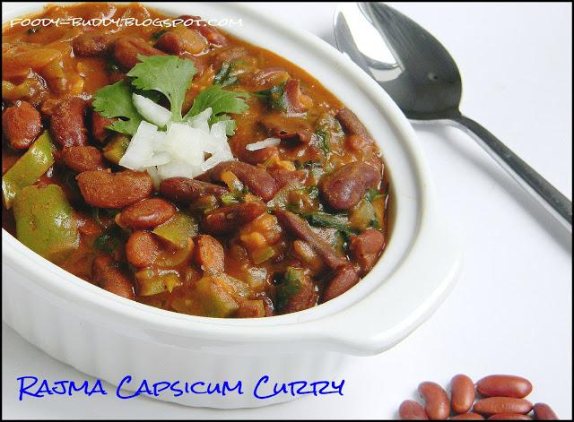 Rajma (Kidney Beans) Capsicum Curry