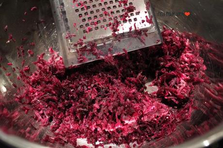 finely grated purple carrot