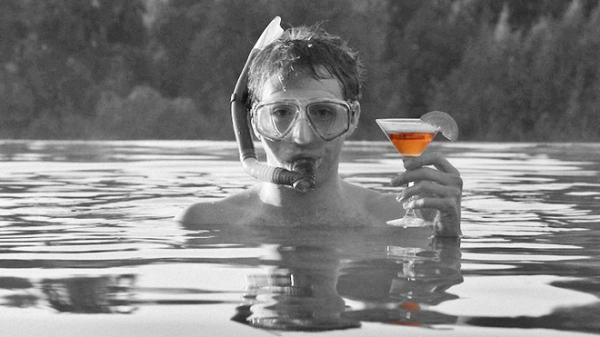 Joss Whedon Much Ado About Nothing snorkel and drink