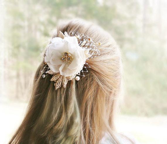Ivory Inspired Wedding Hair Accessories