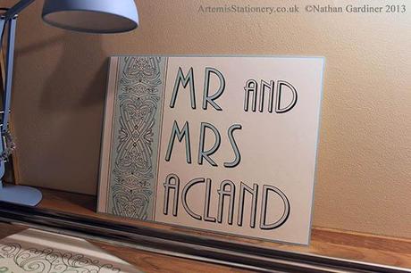 Wedding sign from the Capri bespoke stationery collection