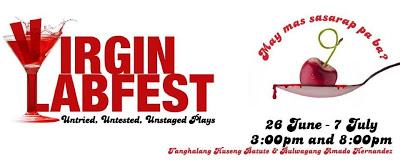 Virgin Labfest 9--play entries and showdates