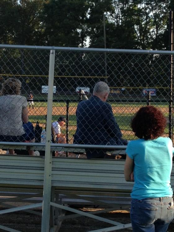 John watching the games...