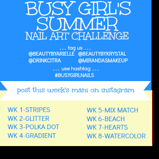 Busy Girls Summer Nail Art Challenge - Stripes