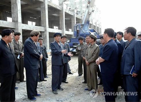 DPRK Cabinet Premier Pak Pong Ju (3rd L) visits an industrial site in Tanch'o'n, South Hamgyo'ng Province (Photo: KCNA-Yonhap).