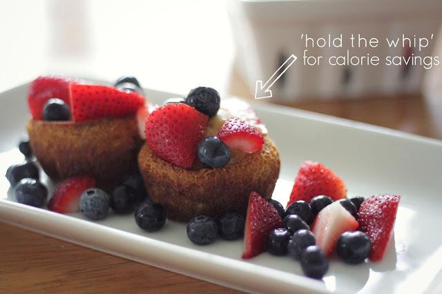 Red White + Blue {berry} Protein Cakes