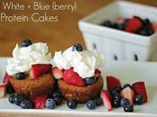White Blue {berry} Protein Cakes