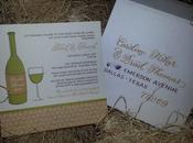 Custom Hand Lettering Wine Themed Couples Shower Invitation