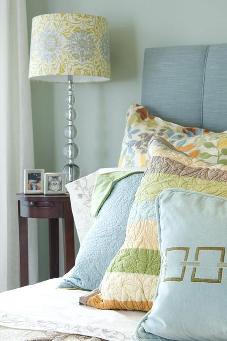 eclectic bedroom Make A Decorating Statement With Fabric HomeSpirations