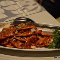 Crispy fried lotus stem