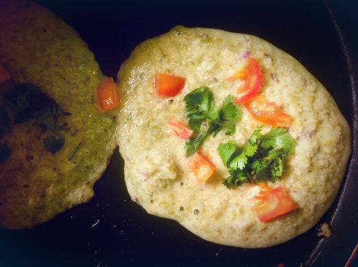 Moong Dal Pudlas (Split Green Gram Pancakes)