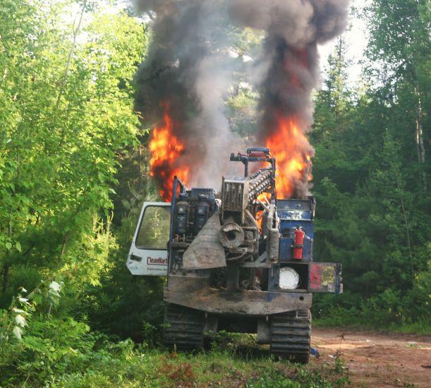 Fracking Equipment Set Ablaze in Elsipogtog