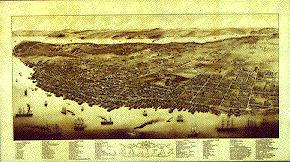historic aerial image  of Halifax