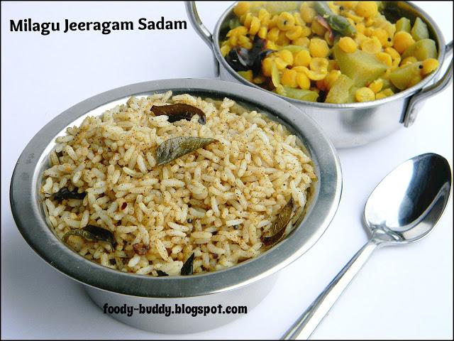 Milagu Jeeragam Sadam / Pepper Cumin Rice - Lunch Box Recipe