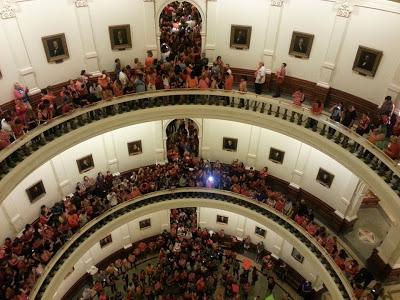 Two New Political Stars And A Raucous Crowd Combine To Defeat GOP's Insidious Attack On Choice In Texas