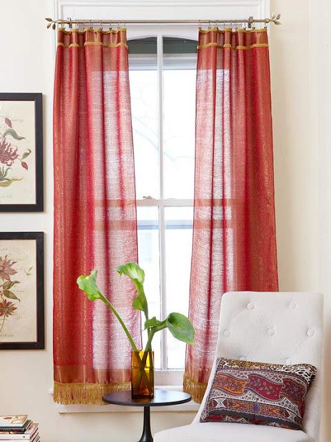 Red Curtains and Classic Ivory Environment