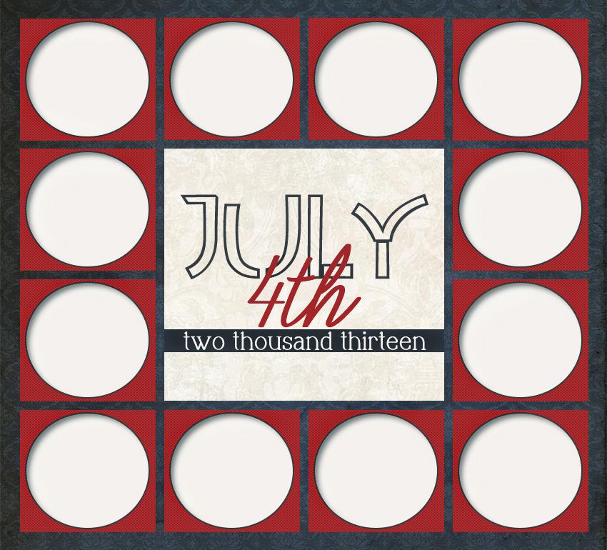 Free 4th of July Storyboard Collage Template